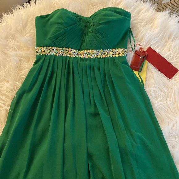 NEW MAY QUEEN qouture jeweled formal dress - Picture 2 of 16